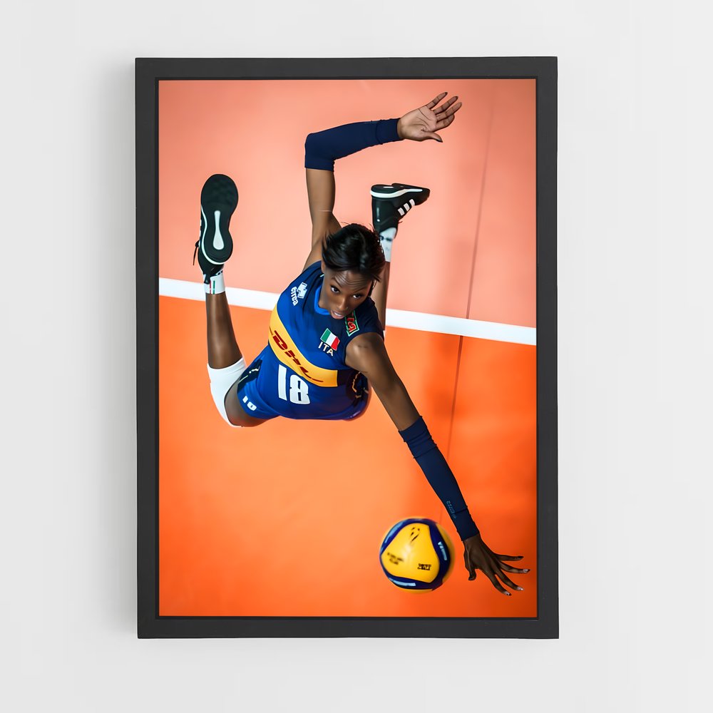 Poster Paola de egonu – affiche Volleyball (vue 2)
